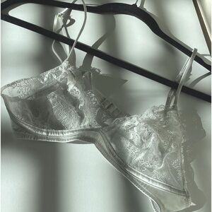 Zara silver bralette